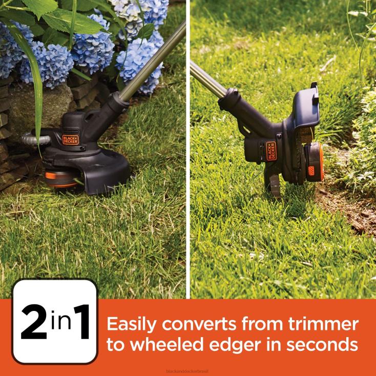 BLACK+DECKER N20D478Aparador/aparador de cordas máximo de 20 V de 12 polegadas ar livre