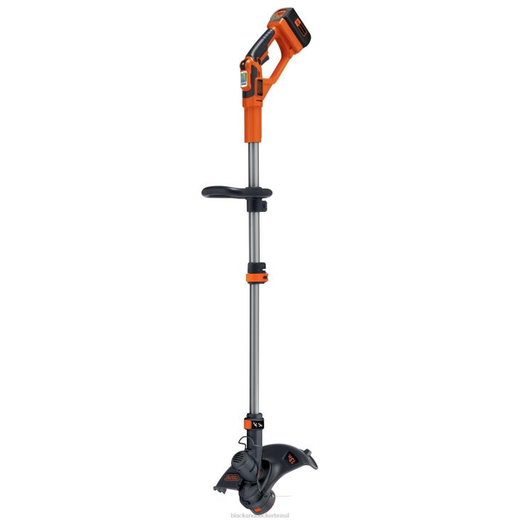 BLACK+DECKER N20D48740 V máx. 13 pol. Aparador/aparador de cordas sem fio 2 em 1 com kit powercommand ar livre