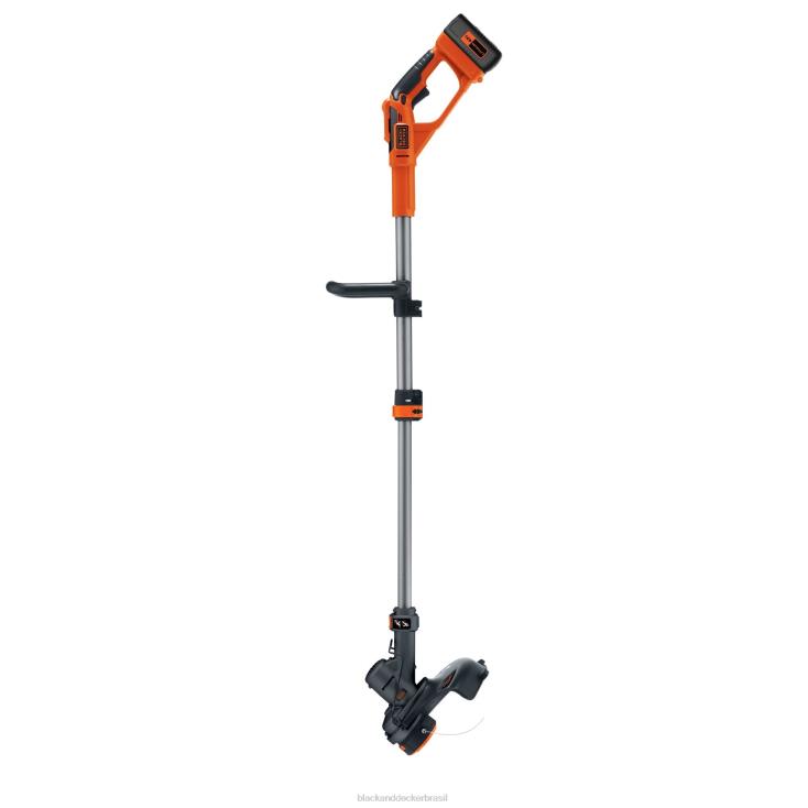 BLACK+DECKER N20D48740 V máx. 13 pol. Aparador/aparador de cordas sem fio 2 em 1 com kit powercommand ar livre