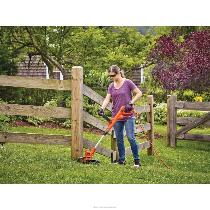 BLACK+DECKER N20D493aparador de cordas com alimentação automática elétrica de 6,5 A e 14 polegadas ar livre