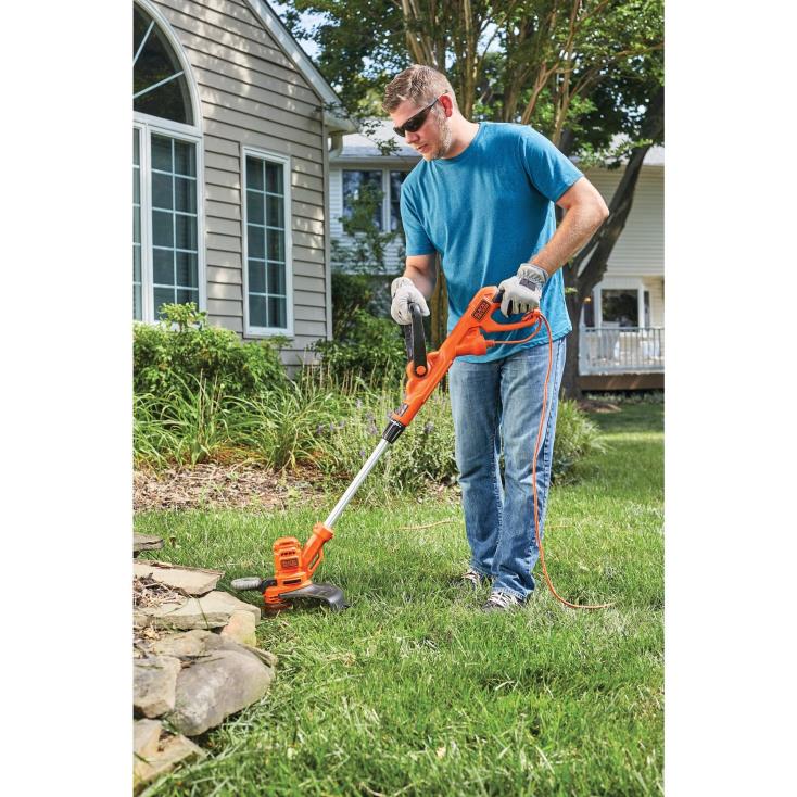 BLACK+DECKER N20D493aparador de cordas com alimentação automática elétrica de 6,5 A e 14 polegadas ar livre