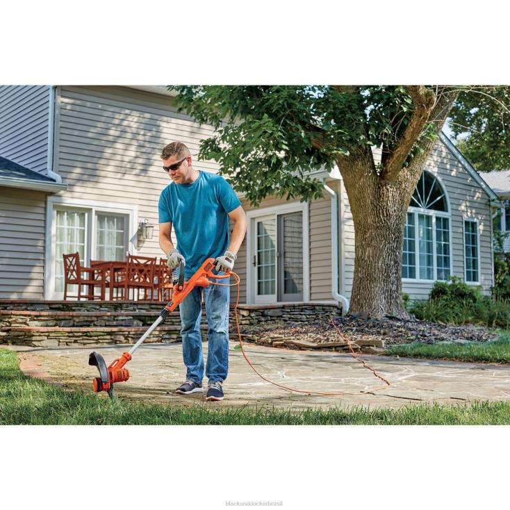 BLACK+DECKER N20D493aparador de cordas com alimentação automática elétrica de 6,5 A e 14 polegadas ar livre