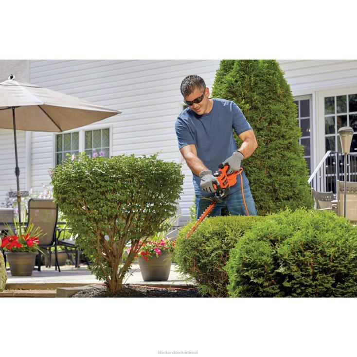 BLACK+DECKER N20D501corta-sebes elétrico de 17 pol. ar livre