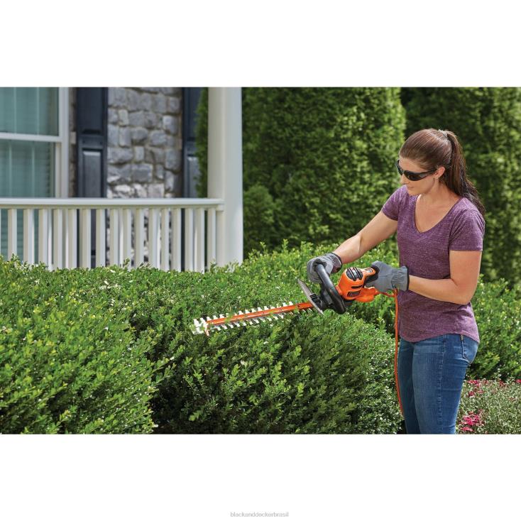 BLACK+DECKER N20D504corta-sebes com serra com fio de 20 polegadas ar livre