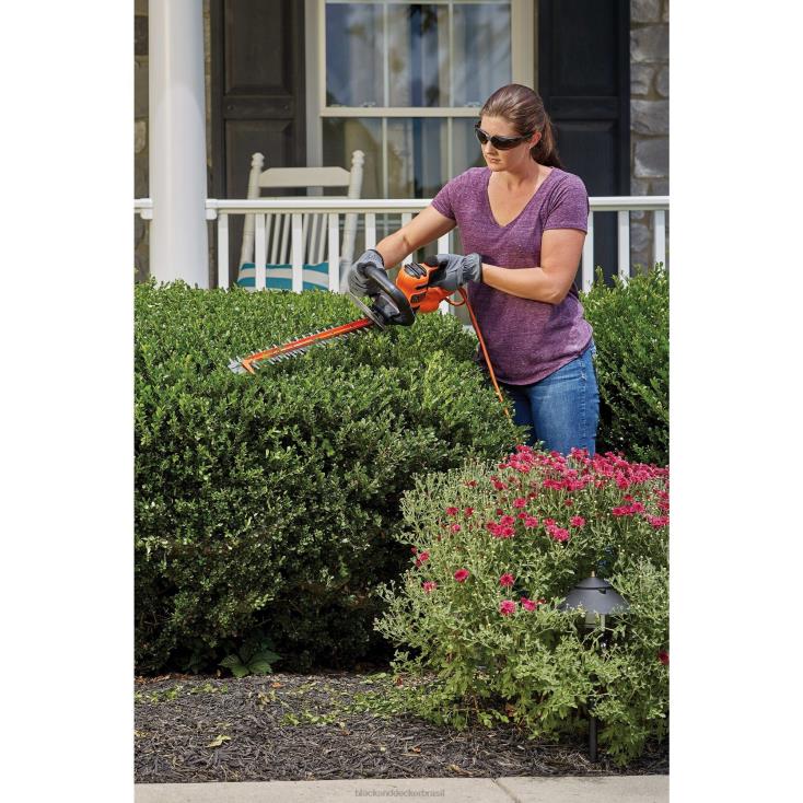 BLACK+DECKER N20D504corta-sebes com serra com fio de 20 polegadas ar livre