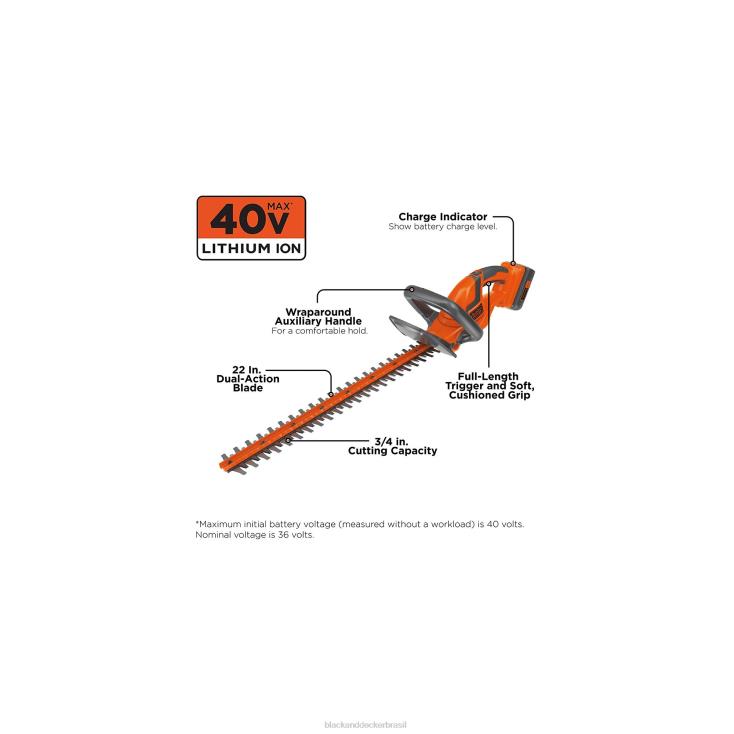 BLACK+DECKER N20D507Corta-sebes máximo de 22