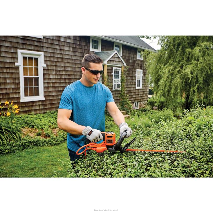 BLACK+DECKER N20D508corta-sebes elétrico de 22 polegadas ar livre