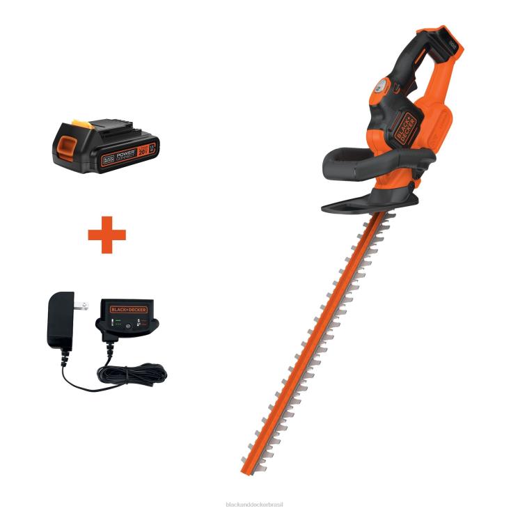 BLACK+DECKER N20D514Cortador de sebes Powercut de 20 V no máximo de lítio de 22 pol. ar livre