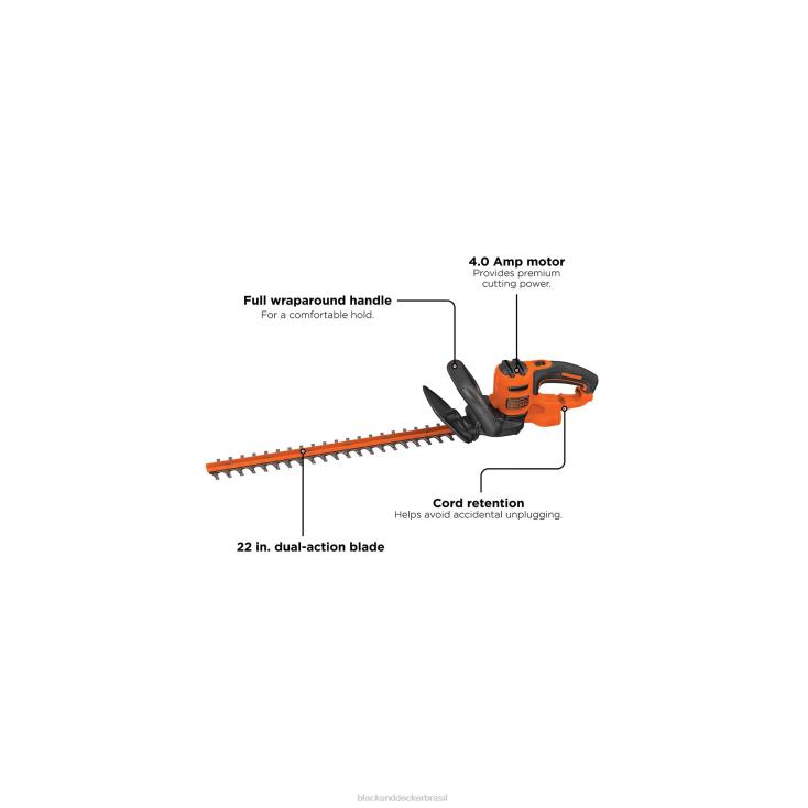 BLACK+DECKER N20D515corta-sebes 22 polegadas ar livre