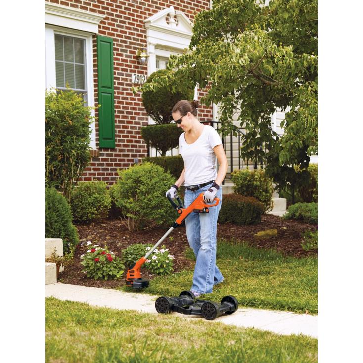 BLACK+DECKER N20D414Cortador de grama compacto 3 em 1 de 12 polegadas de lítio máximo de 20 V ar livre