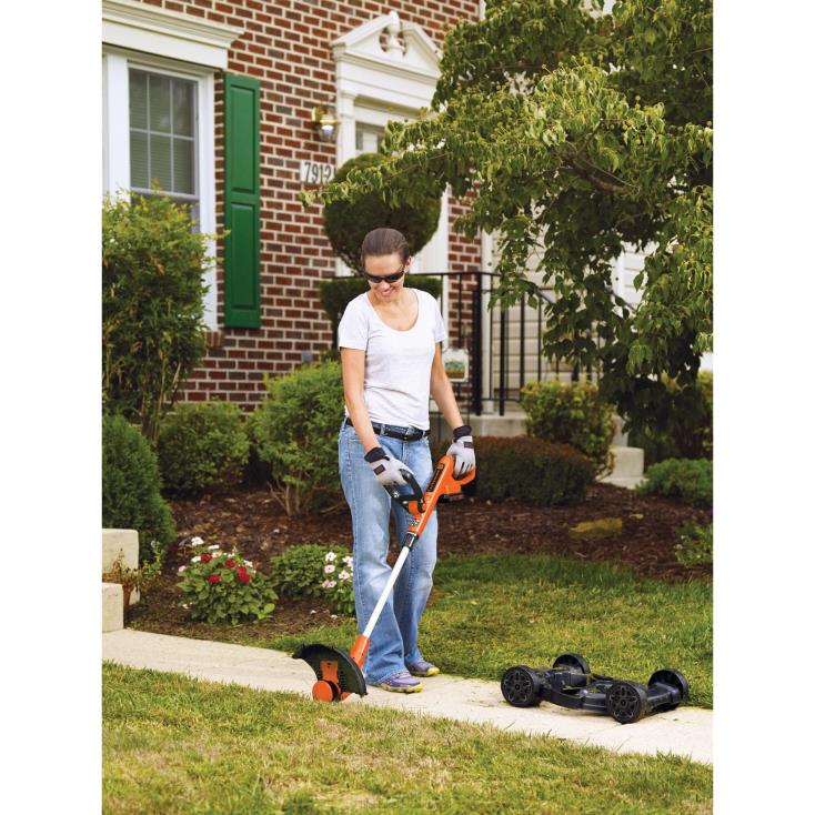 BLACK+DECKER N20D414Cortador de grama compacto 3 em 1 de 12 polegadas de lítio máximo de 20 V ar livre