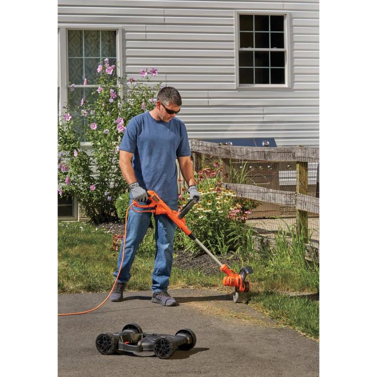 BLACK+DECKER N20D415Cortador de grama elétrico, aparador de cordas, 3 em 1, com fio ar livre