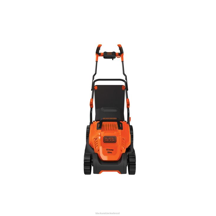 BLACK+DECKER N20D418cortador de grama elétrico com cabo de bicicleta com fio de 15 polegadas e 10 A ar livre