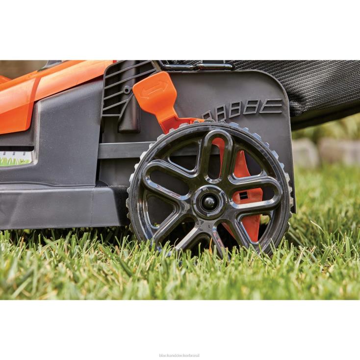 BLACK+DECKER N20D418cortador de grama elétrico com cabo de bicicleta com fio de 15 polegadas e 10 A ar livre