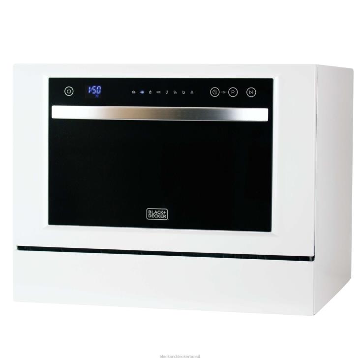 BLACK+DECKER N20D461Máquina de lavar louça compacta de bancada com 6 talheres ar livre
