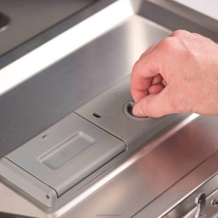 BLACK+DECKER N20D461Máquina de lavar louça compacta de bancada com 6 talheres ar livre