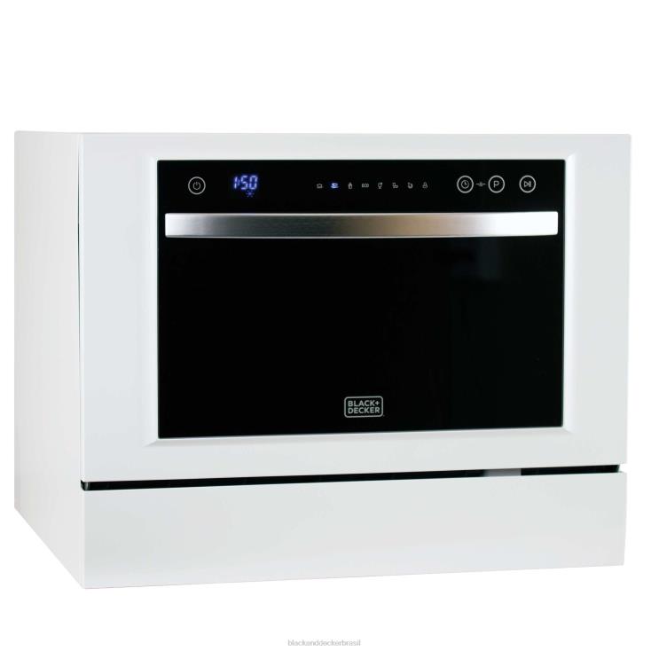BLACK+DECKER N20D461Máquina de lavar louça compacta de bancada com 6 talheres ar livre