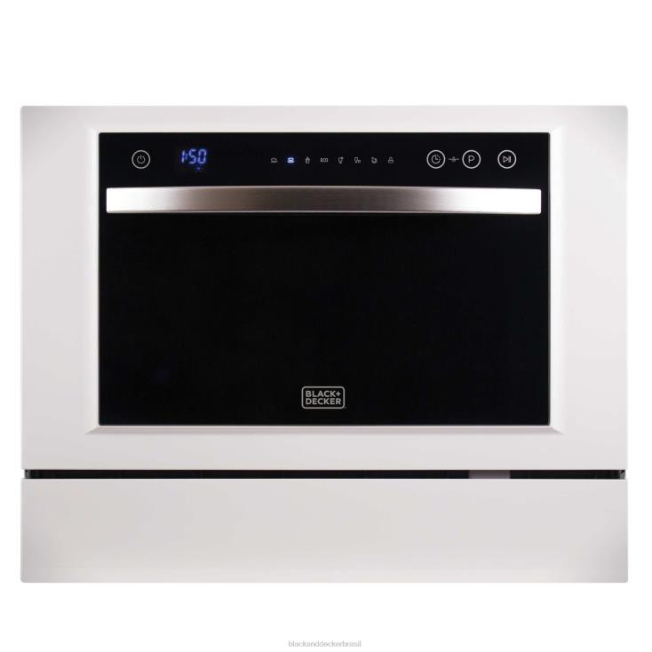 BLACK+DECKER N20D461Máquina de lavar louça compacta de bancada com 6 talheres ar livre