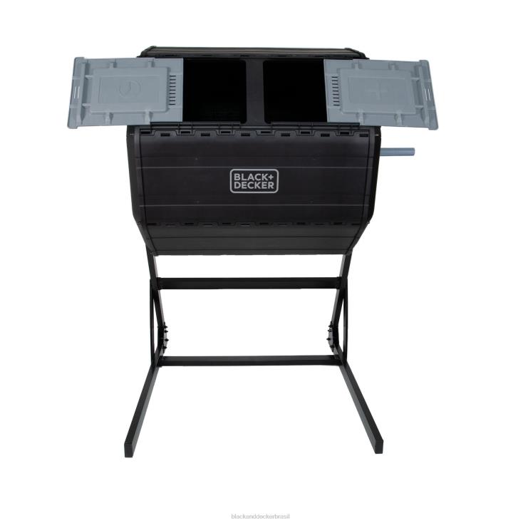 BLACK+DECKER N20D410compostor de câmara dupla de 40 galões ar livre