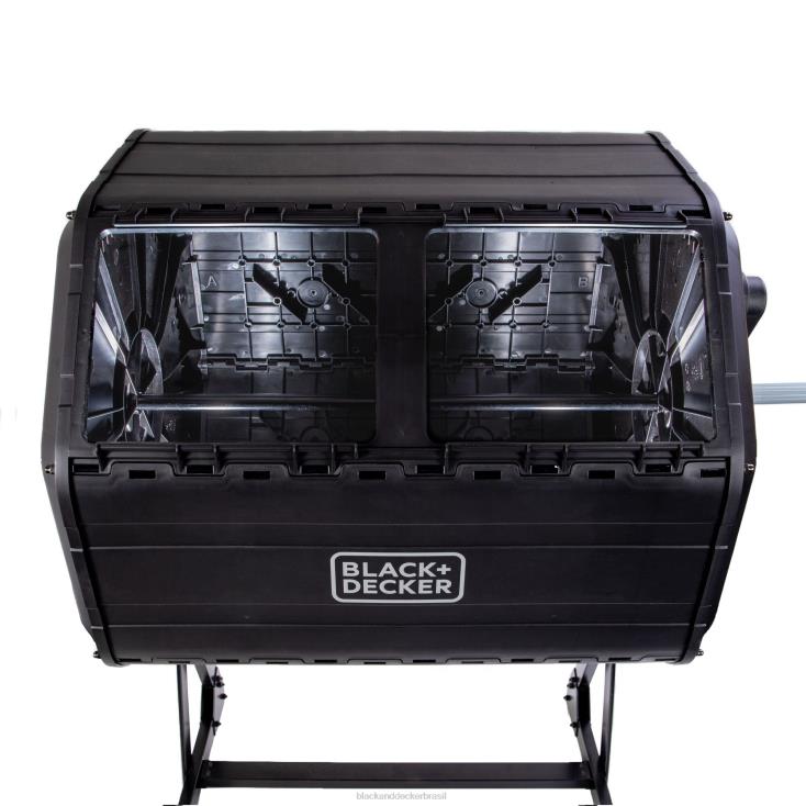 BLACK+DECKER N20D410compostor de câmara dupla de 40 galões ar livre