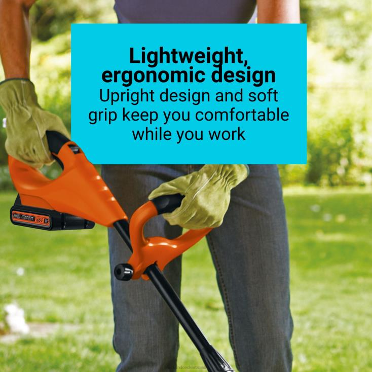 BLACK+DECKER N20D412Somente ferramenta de kit de leme de jardim sem fio com conexão máxima de 20 V ar livre
