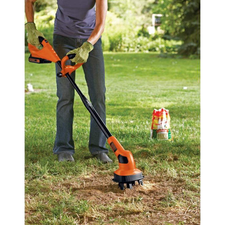 BLACK+DECKER N20D412Somente ferramenta de kit de leme de jardim sem fio com conexão máxima de 20 V ar livre