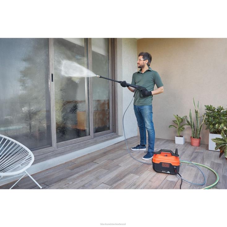 BLACK+DECKER N20D470Lavadora de alta pressão de 1600 psi e 1,2 gpm ar livre