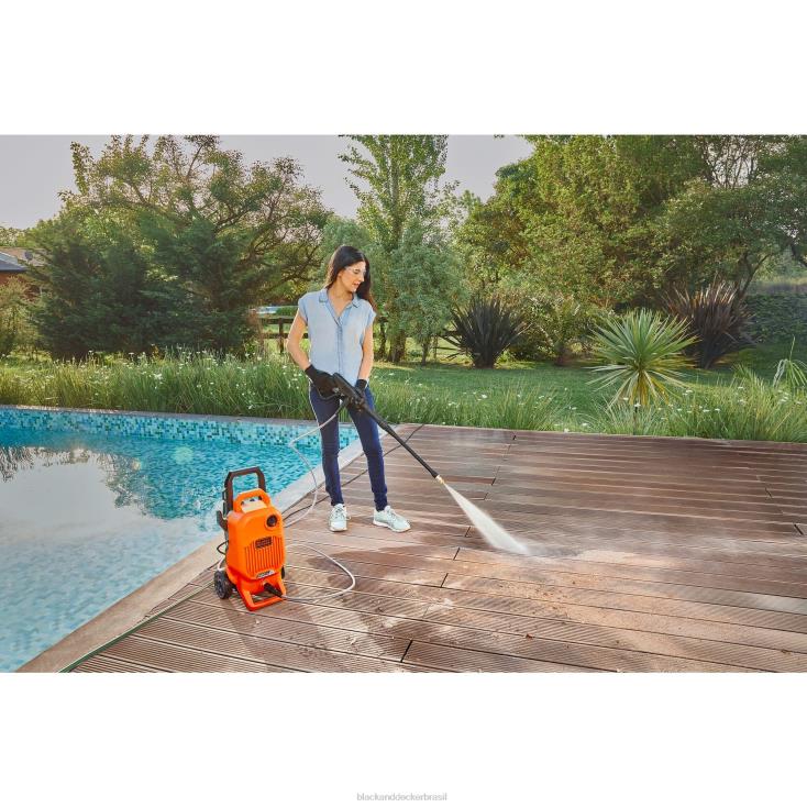 BLACK+DECKER N20D472Lavadora de alta pressão de 1850 libras por polegada quadrada e 1,2 gpm ar livre