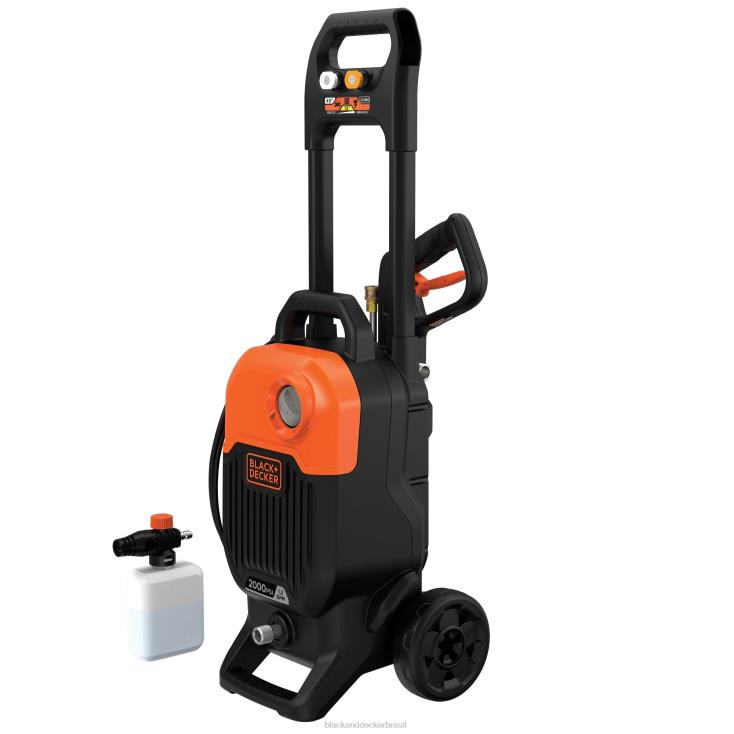 BLACK+DECKER N20D473Lavadora de alta pressão de 2.000 libras por polegada quadrada e 1,2 gpm ar livre