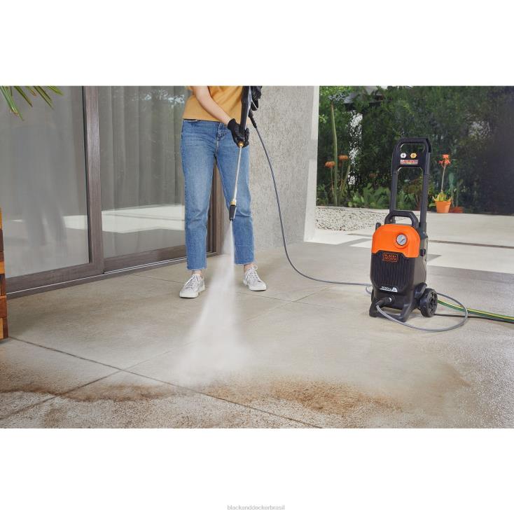 BLACK+DECKER N20D473Lavadora de alta pressão de 2.000 libras por polegada quadrada e 1,2 gpm ar livre