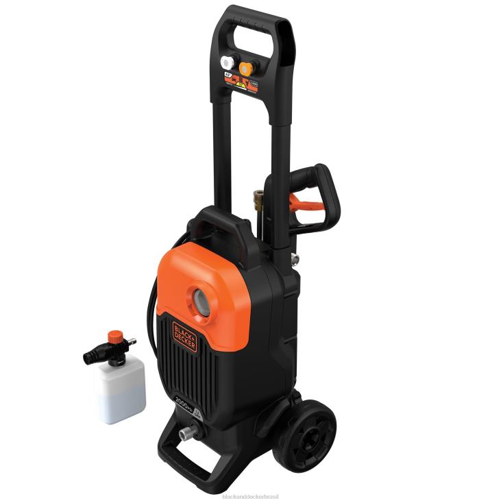 BLACK+DECKER N20D473Lavadora de alta pressão de 2.000 libras por polegada quadrada e 1,2 gpm ar livre