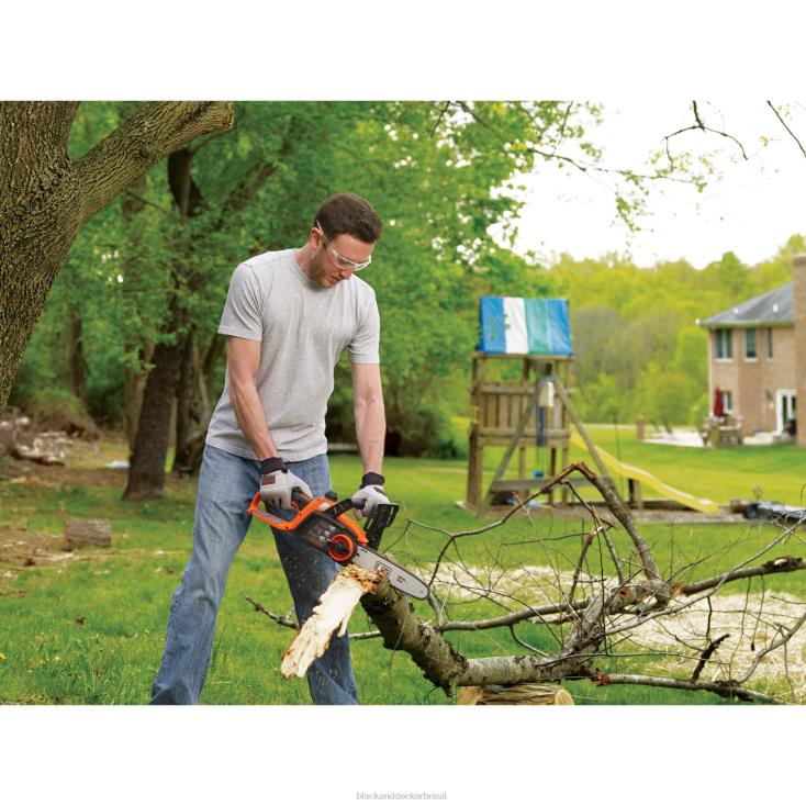 BLACK+DECKER N20D388Kit de motosserra sem fio máximo de 20 V de 10 polegadas ar livre