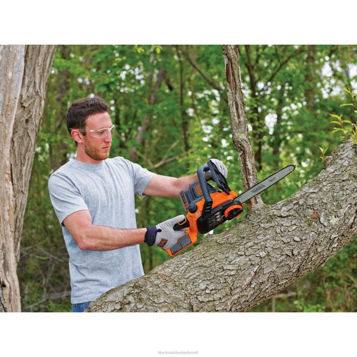 BLACK+DECKER N20D388Kit de motosserra sem fio máximo de 20 V de 10 polegadas ar livre