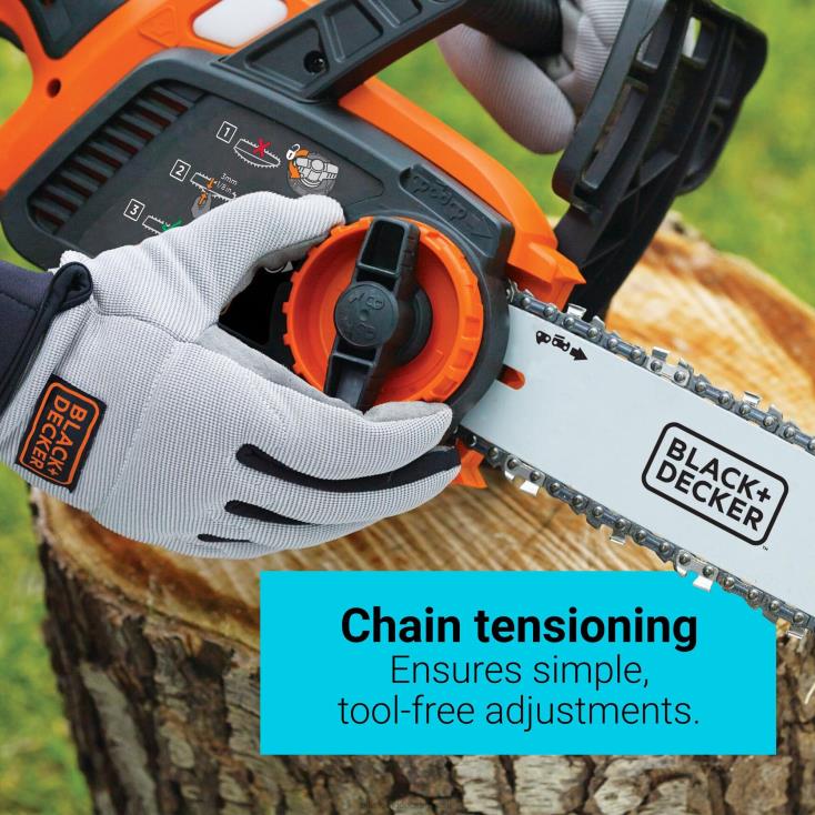 BLACK+DECKER N20D391Ferramenta de motosserra sem fio máxima de 40 V, apenas 12 pol. ar livre