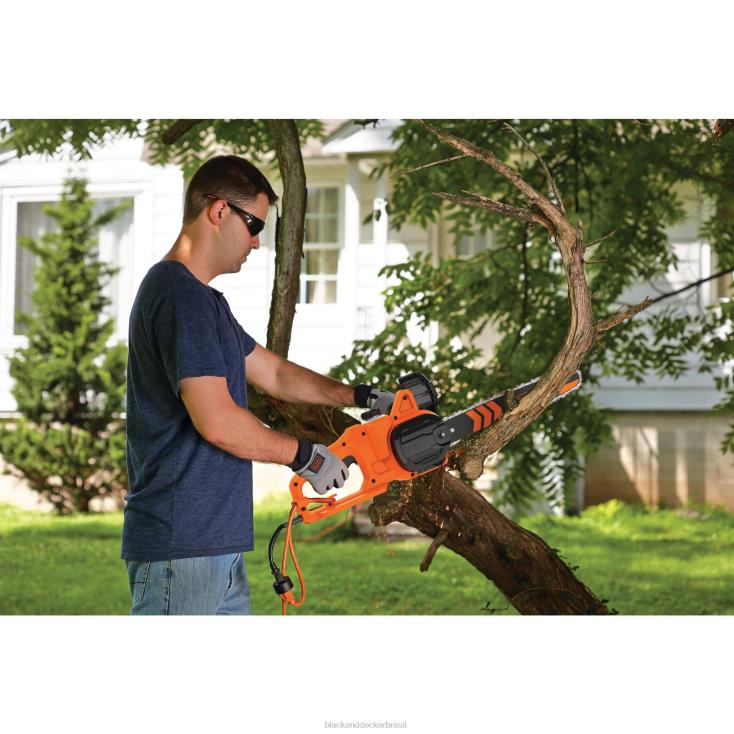 BLACK+DECKER N20D392Motosserra elétrica de 8 A e 14 pol. ar livre
