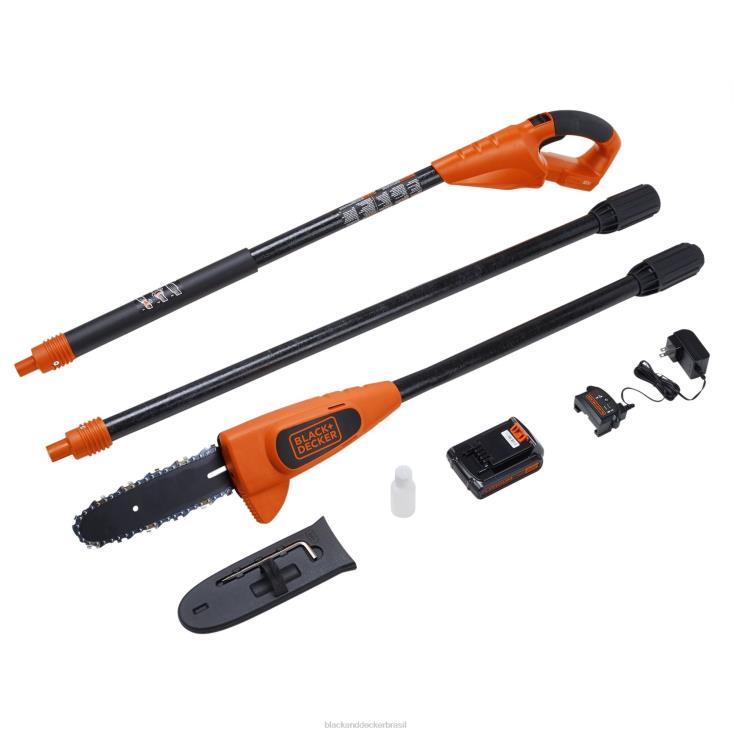 BLACK+DECKER N20D395Serra de mastro máxima de 20 V sem fio de 8 polegadas ar livre