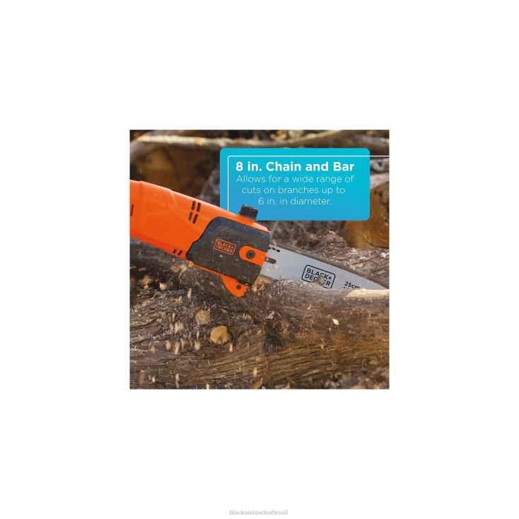 BLACK+DECKER N20D396Serra de poste máximo de 20 V apenas ferramenta de 8 polegadas ar livre