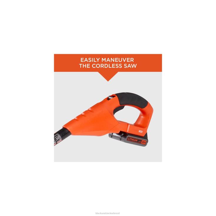 BLACK+DECKER N20D396Serra de poste máximo de 20 V apenas ferramenta de 8 polegadas ar livre