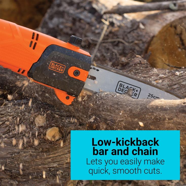 BLACK+DECKER N20D398Serra de poste de 6,5 A e 9-1/2 pés ar livre
