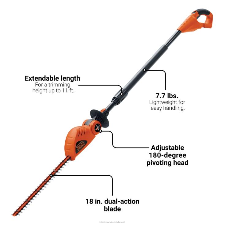 BLACK+DECKER N20D40020v max powerconnect 18 pol. ferramenta corta-sebes sem fio apenas ar livre
