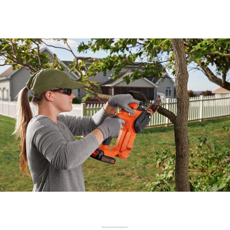 BLACK+DECKER N20D401Kit de motosserra de poda máxima 20v ar livre