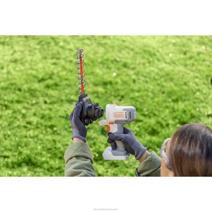 BLACK+DECKER N20D403acessório para arbustos de cisalhamento matricial com estojo de armazenamento ar livre