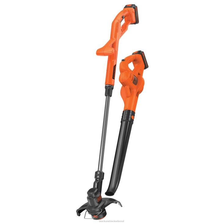 BLACK+DECKER N20D43520v max powerconnect 10 pol. Kit combinado de aparador de cordas sem fio 2 em 1/varredor de biseladora ar livre