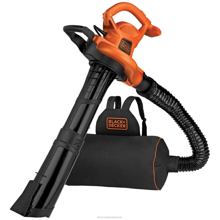 BLACK+DECKER N20D442Triturador elétrico a vácuo de folhas com soprador de folhas 3 em 1 ar livre