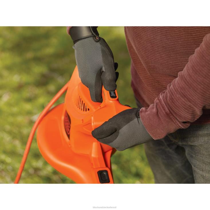 BLACK+DECKER N20D442Triturador elétrico a vácuo de folhas com soprador de folhas 3 em 1 ar livre