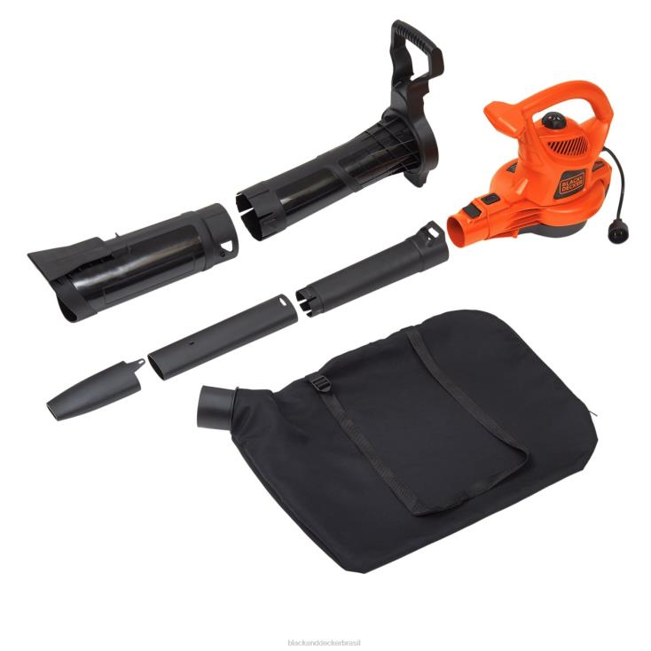 BLACK+DECKER N20D443Triturador a vácuo com soprador elétrico 12 amp 3 em 1 ar livre