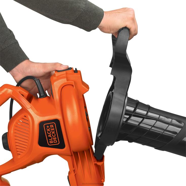 BLACK+DECKER N20D448soprador de folhas e aspirador de folhas 3 em 1 12 A 250 mph 400 cfm ar livre