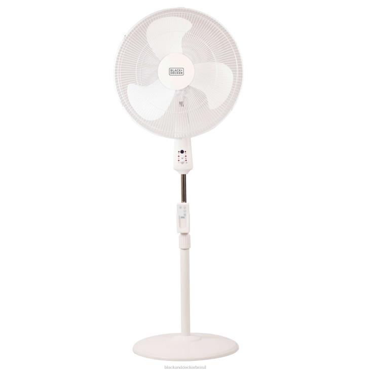 BLACK+DECKER N20D172Ventilador de suporte de 18 pol. com controle remoto branco casa e estilo de vida
