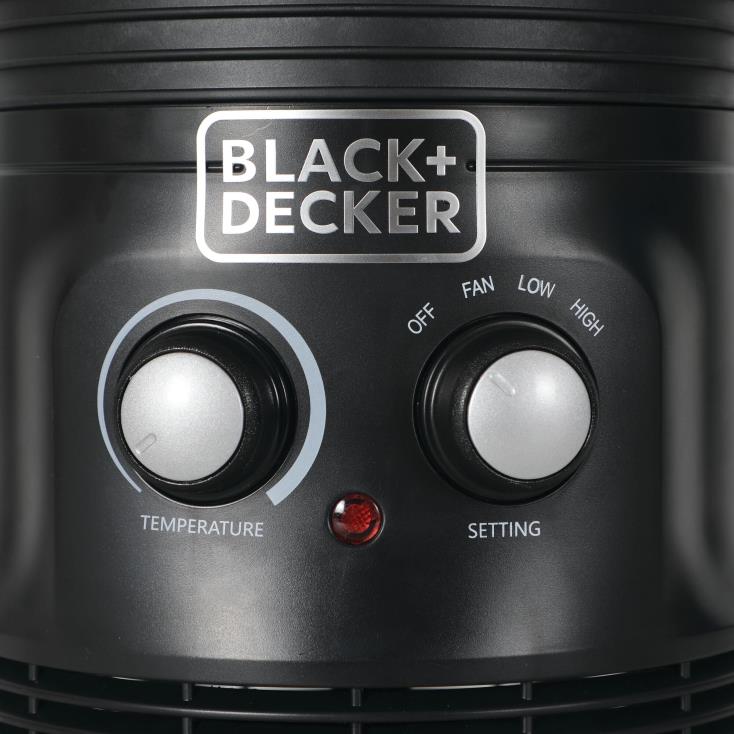 BLACK+DECKER N20D177Ventilador aquecedor surround 360 casa e estilo de vida