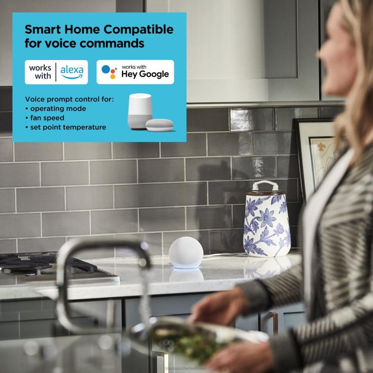 BLACK+DECKER N20D189seleção de termostato casa e estilo de vida
